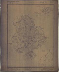 MAPA DO ESTADO DE MINAS GERAIS - MUN..